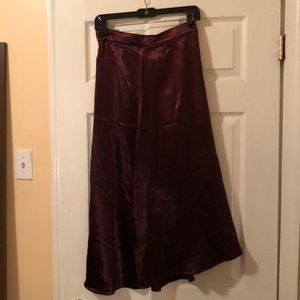 Purple Satin(ish) Skirt